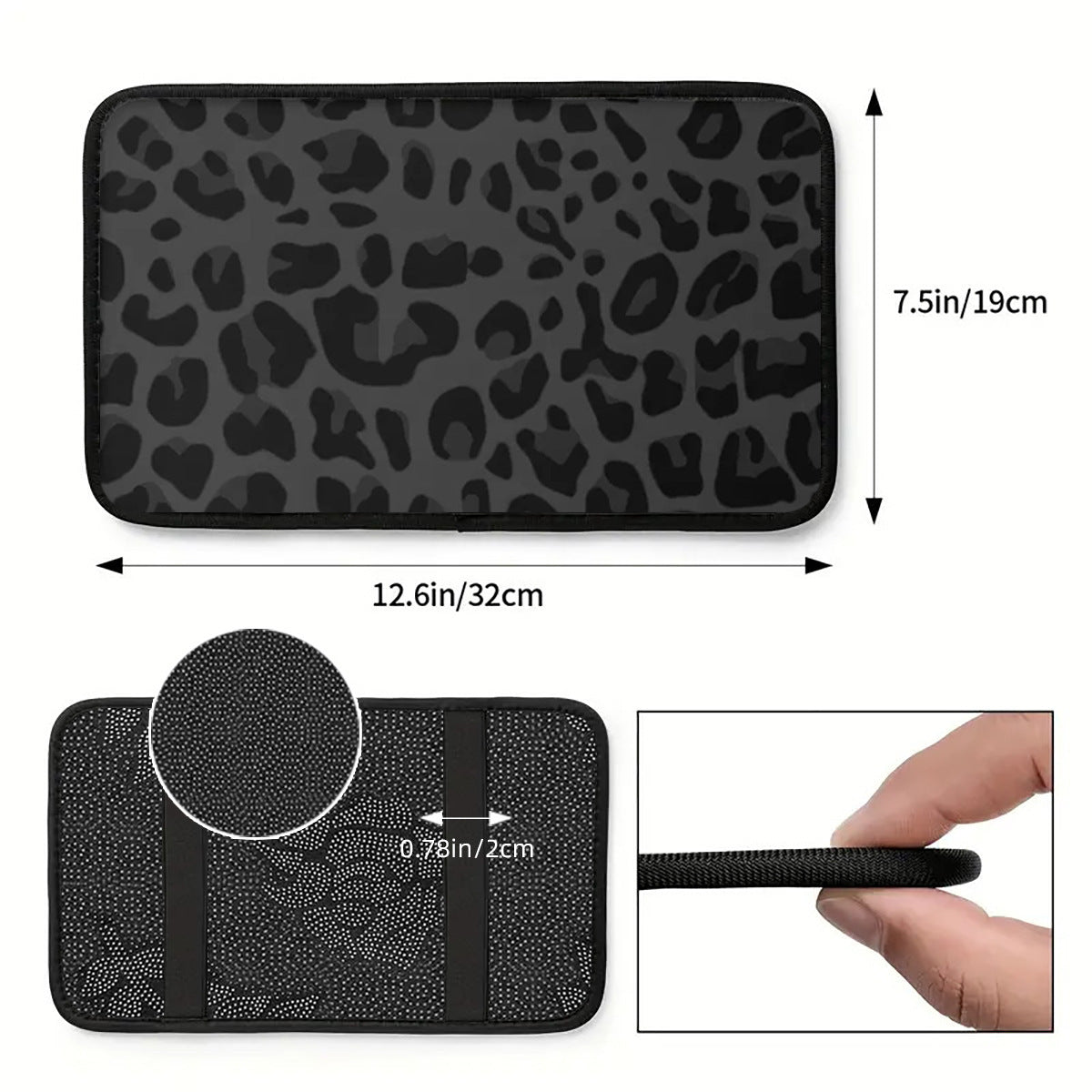 New Car Fiber Linen Armrest Box Mat