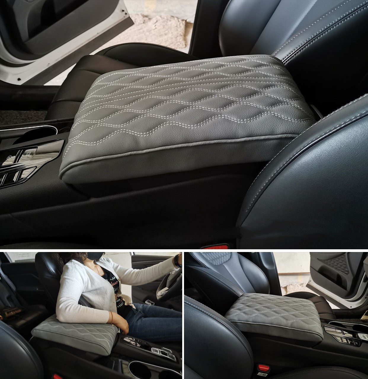 Four Seasons Universal Automobile Armrest Box Cover Heightening Insole Car Memory Foam Armrest Box Mat